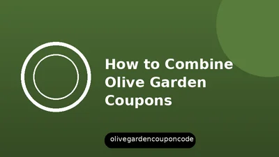 Illustration of layering an Olive Garden offer in the right order