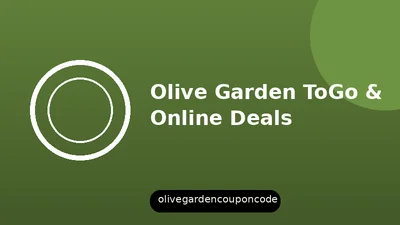 Curbside pickup and online ordering savings at Olive Garden